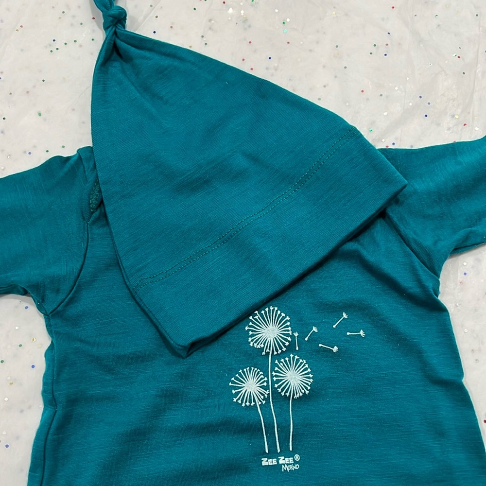 Merino wool baby sleep gown